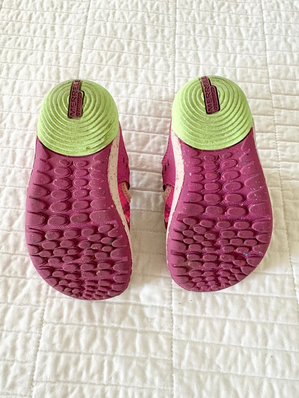 Merrell Bare Steps H20 Sandals Pink and Green Butterfly Toddler Girls Size 6T